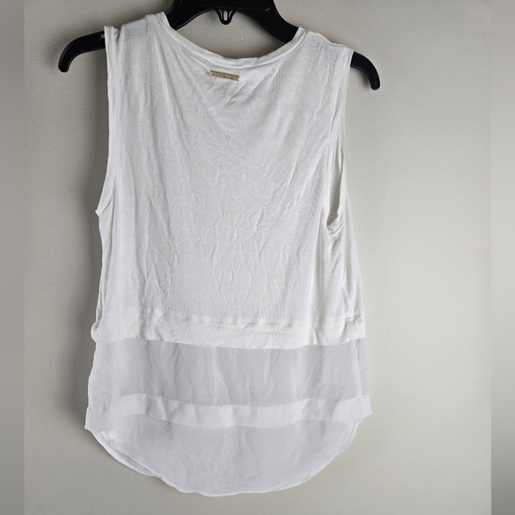 Michael Kors White Asymmetrical‎ Tiered Tank Top - Picture 4 of 9